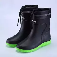 Botas de chuva longas impermeáveis para homens, sapatos masculinos de cultivo, na internet