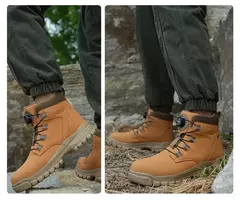 Botas de Trabalho com Botão Rotativo para Homens - comprar online