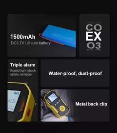 Bosean Indústrial Portátil Detector de Hidrogênio Gás H2