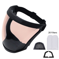 Protetor Facial Reutilizável de Segurança Full Face Resistente a Impactos - MDSecurPro
