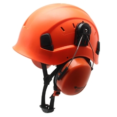 Conjunto Capacete Auricular e viseira e Proteção Ajustável Profissional - MDSecurPro