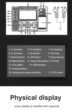 Bluetooth Conexão Transformador DC Resistência Tester com impressora - loja online