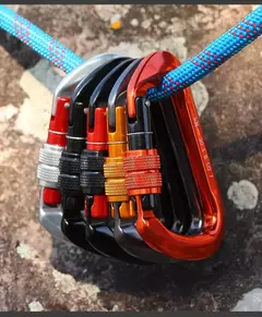 Imagem do Equipamento De Fivela De Segurança De Liga De Alumínio, Mosquetão Ao Ar Livre