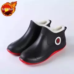 Imagem do Botas de chuva longas impermeáveis para homens, sapatos masculinos de cultivo,