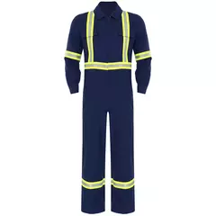 Fatos de trabalho com listras reflexivas para homens e mulheres Uniforme - comprar online