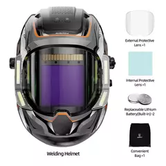Capacete de Soldagem com Escurecimento Automático ANDELI - Modelo ADLMOONLED na internet