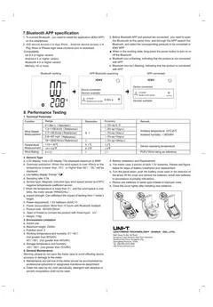 Imagem do UNI-T UT383/UT383BT Medidor de Luz, UT363/UT363BT Anemômetro, UT353/UT353BT Medidor de Ruído, UT333/UT333BT Termo-higrômetro Digital com Bluetooth
