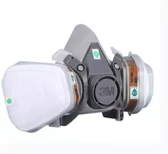 Meia Máscara Facial de Gás 3M 6200 com Filtros – Proteção Avançada Contra Gases e Partículas - loja online