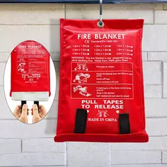 Imagem do Cobertor de Segurança Contra Incêndio Fibra de vidro para Cozinha, Restaurantes, Escolas.