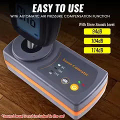 Medidor de Calibração de Nível de Som Portátil - 94dB, 104dB, 114dB - Modelo 8930B na internet
