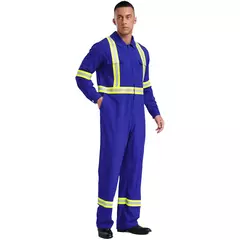 Imagem do Fatos de trabalho com listras reflexivas para homens e mulheres Uniforme