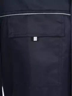 Listras reflexivas pequena masculinas operando uniforme, macacão de trabalho, macacões