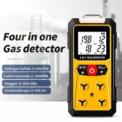 Imagem do Medidor do detector de gás 4 em 1, oxigênio, O2, monóxido de carbono, CO, H2S