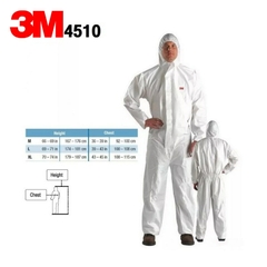 Roupa de Proteção 3M 4510 de Uma Peça Antipartículas