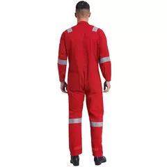 Macacão de Trabalho Leve Masculino Contra Poeira com Tiras Reflexivas - comprar online