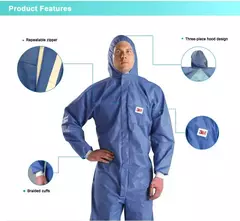 3m 4532 + macacão protetor anti-radiação anti-poeira trabalho anti-químico t - comprar online