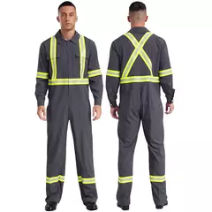 Fatos de trabalho com listras reflexivas para homens e mulheres Uniforme na internet