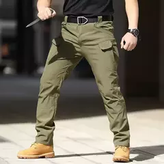 Calça Masculina de Carga com Secagem Rápida para Camping e Caminhadas