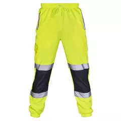 Calças de jogging reflexivas listradas masculinas, calças de uniforme de trabalho - MDSecurPro