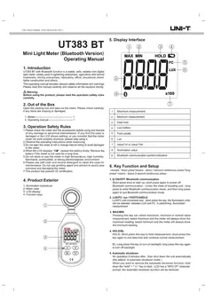 UNI-T UT383/UT383BT Medidor de Luz, UT363/UT363BT Anemômetro, UT353/UT353BT Medidor de Ruído, UT333/UT333BT Termo-higrômetro Digital com Bluetooth na internet