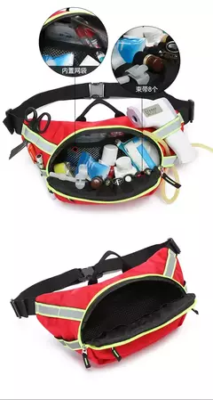 Pochete de Primeiros Socorros com Listra Refletiva - Modelo Medical Kit - MDSecurPro