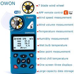 Imagem do IBUTG com Integração APP Anemômetro Digital, medidor de vento, temperatura, testador de umidade Owon Tuya
