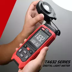 Medidor de Luz Digital Fotografia Luxmeter Sonda Destacável Iluminômetro Lux/Fc Fotômetro Environmental Tester - comprar online