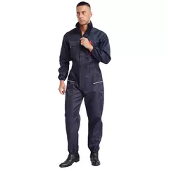 Listras reflexivas pequena masculinas operando uniforme, macacão de trabalho, macacões - MDSecurPro