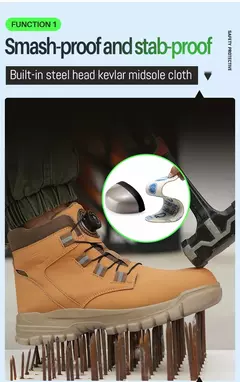 Botas de Trabalho com Botão Rotativo para Homens na internet