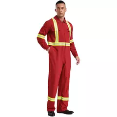 Imagem do Fatos de trabalho com listras reflexivas para homens e mulheres Uniforme