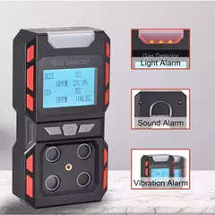 Detector de Gás Inflamável Portátil Industrial CO, H?S, O?, CH?, EX - comprar online