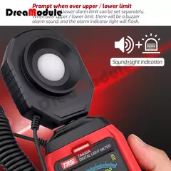 Imagem do Medidor de Luz Digital Fotografia Luxmeter Sonda Destacável Iluminômetro Lux/Fc Fotômetro Environmental Tester