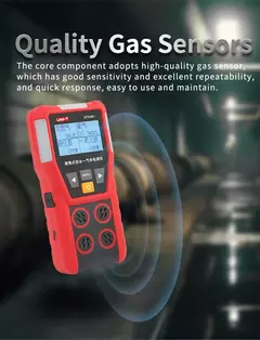 Detector de Gases Multifuncional UNI-T UT334E+ - MDSecurPro