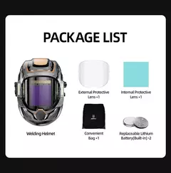 Capacete de Soldagem com Escurecimento Automático ANDELI - Modelo ADLMOONLED na internet
