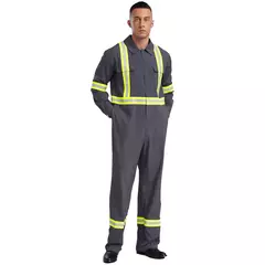 Fatos de trabalho com listras reflexivas para homens e mulheres Uniforme