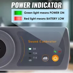 Medidor de Calibração de Nível de Som Portátil - 94dB, 104dB, 114dB - Modelo 8930B na internet