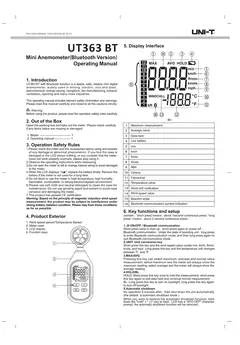 UNI-T UT383/UT383BT Medidor de Luz, UT363/UT363BT Anemômetro, UT353/UT353BT Medidor de Ruído, UT333/UT333BT Termo-higrômetro Digital com Bluetooth - MDSecurPro