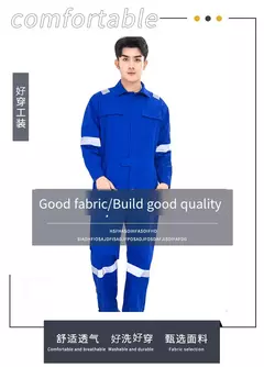 Conjunto de Roupas de Trabalho Masculinas - Jaqueta + Calça - 100% Algodão - MDSecurPro
