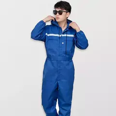 Macacão de trabalho masculino roupas de trabalho de segurança com tiras reflexivas na internet