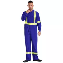 Fatos de trabalho com listras reflexivas para homens e mulheres Uniforme