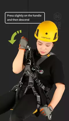 Xinda Escalada Descender Aço desativada Big Dipper Descender para Trabalhar em - MDSecurPro