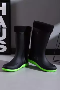 Botas de chuva longas impermeáveis para homens, sapatos masculinos de cultivo, - MDSecurPro