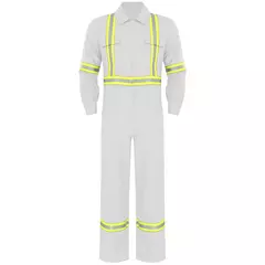 Fatos de trabalho com listras reflexivas para homens e mulheres Uniforme - MDSecurPro