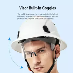 Capacete de Construção com ou sem Óculos de Proteção