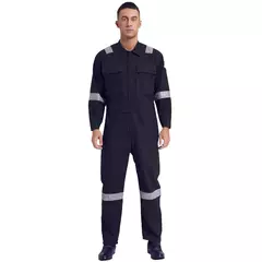 Macacão de Trabalho Leve Masculino Contra Poeira com Tiras Reflexivas - comprar online