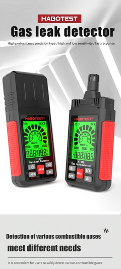 Detector de Vazamento de Gás HT609 com Alarme Sonoro e Tela LCD na internet