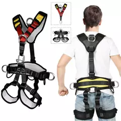 Arnês de Escalada Profissional de Corpo Inteiro – Ideal para Escalada e Trabalho em Altura