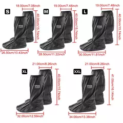 Capa de sapatos de chuva reutilizável Dirt Bike Capas transmitidas, sapatos de