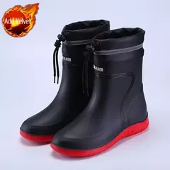 Botas de chuva longas impermeáveis para homens, sapatos masculinos de cultivo, - comprar online