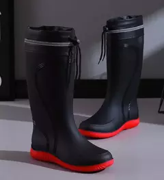 Botas de chuva longas impermeáveis para homens, sapatos masculinos de cultivo, - comprar online